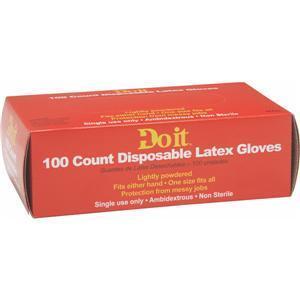Latex gloves, 10 boxes of 100 disposable gloves