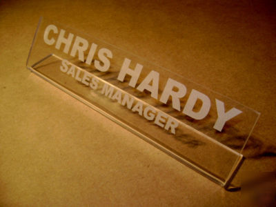 Acrylic name plate desk personalized nameplate custom