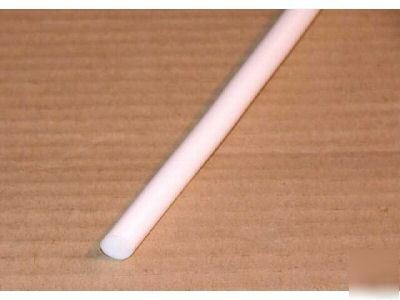 Natural white ptfe solid round bar 10MM x 330MM long