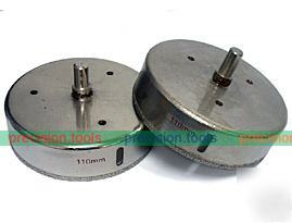 New 110MM diamond coated drill bit hole saw for glass 