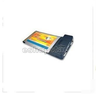 Pcmcia to 3 port ieee 1394 firewire card for pc laptop