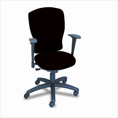 Safco products vivid task chair, high back, black