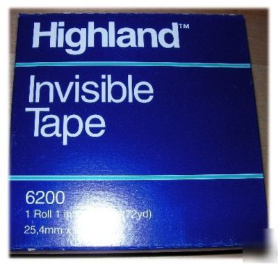 Highland invisible tape 1 in x 2592 in.