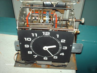 Large cincinnati model 5051 vintage time stamp clock