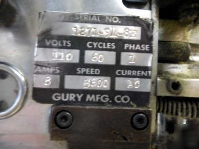 Gury mfg. inc. excalibur industrial fabric cutter