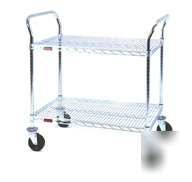 2-shelf heavy duty utility cart 800LB limit eaglebrite
