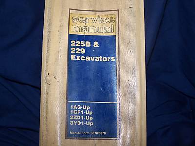 Caterpillar service manual 225B 229 excavators 100%