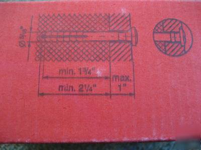 Hilti hps concrete anchors box of 100 5/16