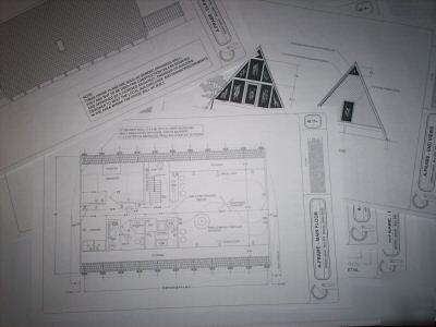 House plans, blueprints a-frame vacation home