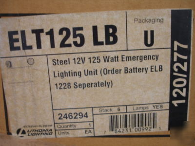 Lithonia titan series elt 125 emergency light - 