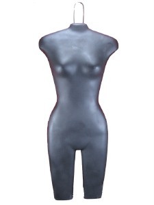 Mannequin female flat torso display size form fixture