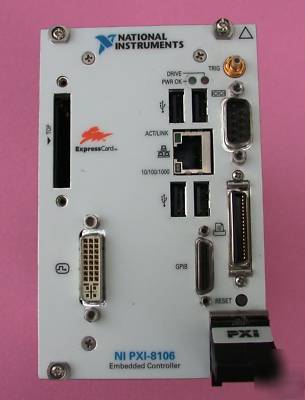 National instruments. pxi-8106. embedded controller.