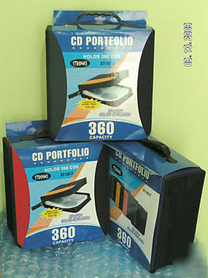 New * * (4P) 360 cd dvd case wallet holder music storage 