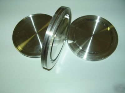 New vacuum fitting blank flange size nw-100, stainless 