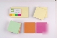 Handy desk pack quick tabs neon sticky notes memo notes