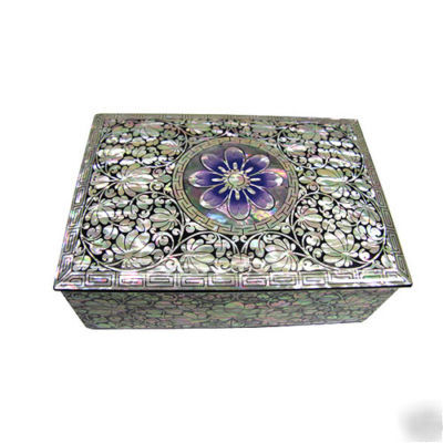 Mother of pearl business card box #1529