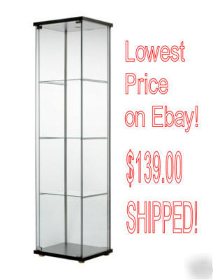 New ikea glass boutique/display case/cabinet - classy-