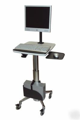 New * * medical height adjustable laptop cart #HFC7P-cld