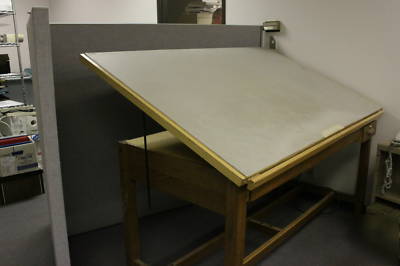 Oak drafting table for art, crafts, sewing & quilting