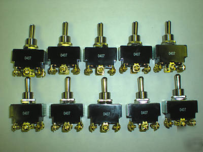 On-off-on toggle switch, 20AMP, 1 1/2 hp, lot of 10 