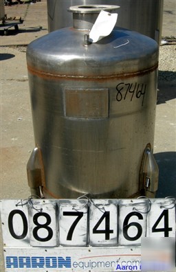 Used: will flow pressure tank, 60 gallon, 304 stainless