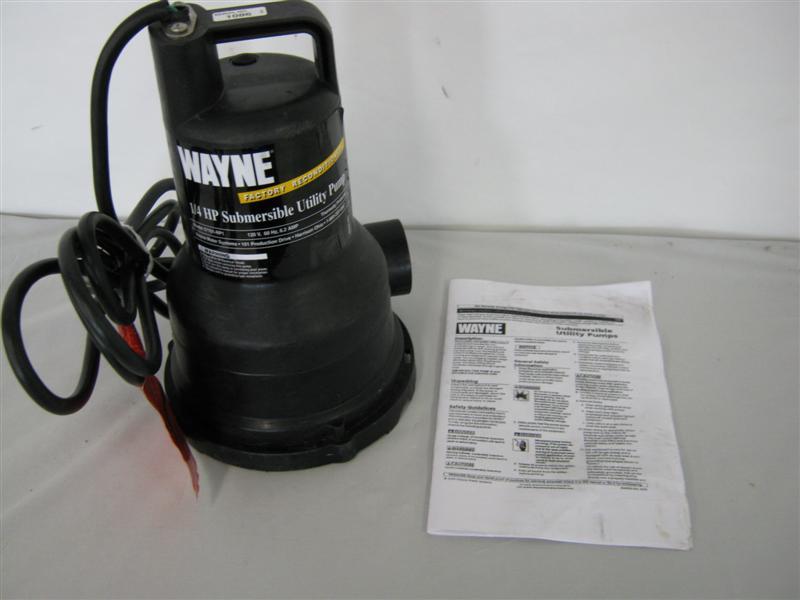 Wayne thermoplastic submersible pump 1/4 hp VIP25 57701