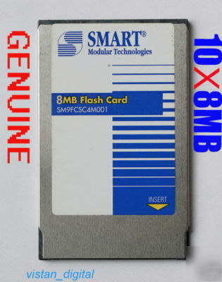 10 x 8MB ata pc shar p industrial flash memory card