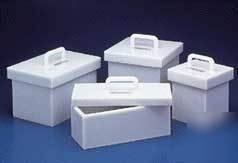 Bel-art lead-lined polyethylene storage boxes