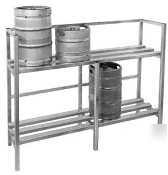 New aluminum keg storage rack - 8 keg capacity