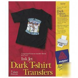 New avery dennison dark t-shirt transfers 3279