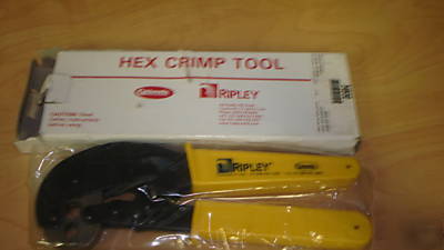 New cablematic hex crimp tool cr 611QL catv 
