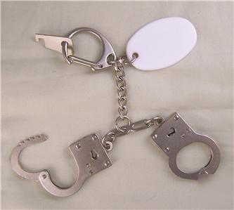New handcuffs police hand thumb cuffs mini mia pow key 