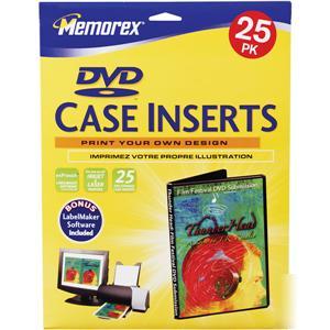Memorex 3202-0713 dvd storage case inserts white matte
