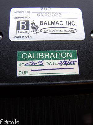 Vibration meter balmac 200 