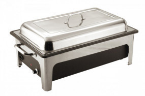 Adjustable temp electric chafing dish & lid 13.5 ltr 