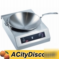 Cecilware counter 15X16.5 induction cooker 240V w/ wok