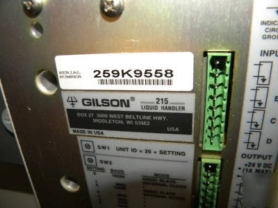 Gilson 215 automated liquid hander, 841 micro injection
