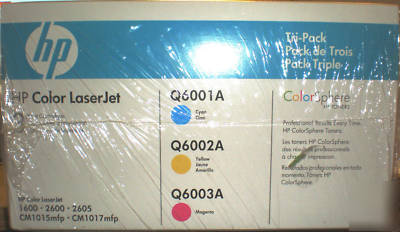 Hp color Q6001A Q6002A Q6003A laserjet printer ink