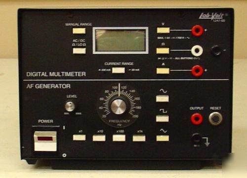 Lab-volt digital multimeter/af generator model 1247