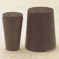 Plasticoid black rubber stoppers, solid 7-M290: 7-M290