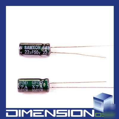 Samxon gf 50V 22UF electrolytic D6.3X11 capacitor X10
