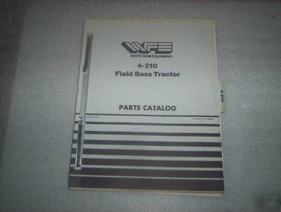 White 4-210 field boss tractor parts catalog april 1985