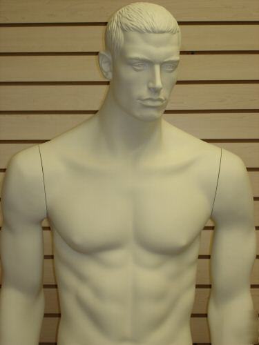 White color full-size masculine male mannequin ma-12