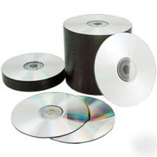 100 blank 52X silver shiny cd-r cd media disk free ship