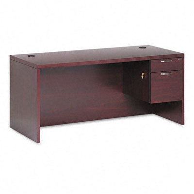 11500 series valido right pedestal desk mahogany