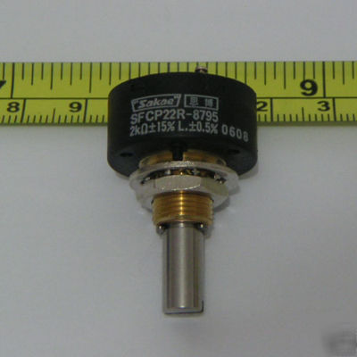(2) sakae precision potentiometer,SFCP22R, long life