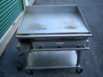 Keating electric griddle grill on stand