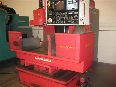 Matsuura MC500V2 cnc mill, see video parting out parts