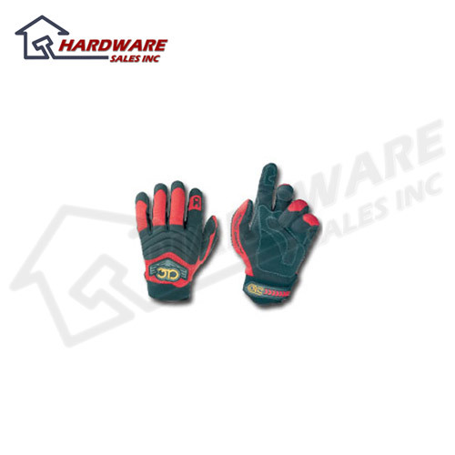 New clc pit crew 235RL power work gloves - red - large 