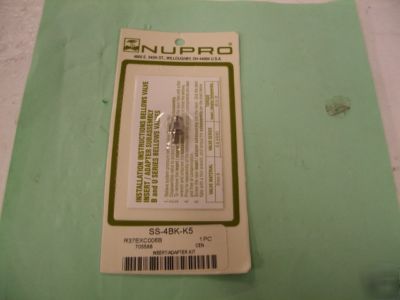 New nupro pctfe adapter kit for 4BKT 4BK series in box